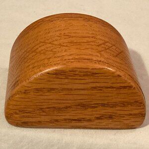 Hand Carved Wooden Ring Box/Trinket Box-Hidden Drawer-Signed Greg Gillum-2"H-EUC